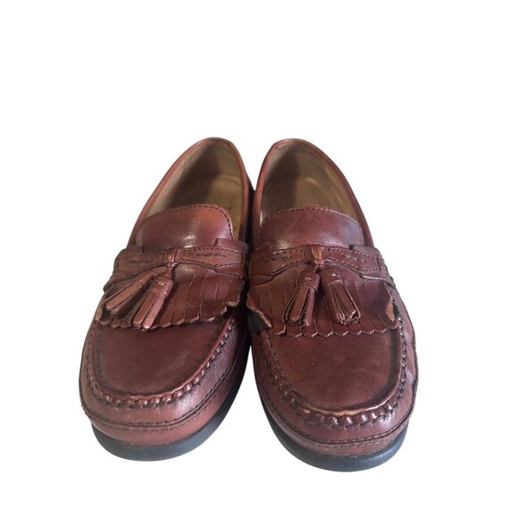 Dockers brown tassel leather loafers size 9M - Picture 2 of 6